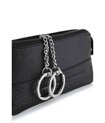 Δερμάτινη Κλειδοθήκη Beverly Hills Polo Club BH-1736 Μαύρο – Με Διπλό Κρίκο & Φερμουάρ
