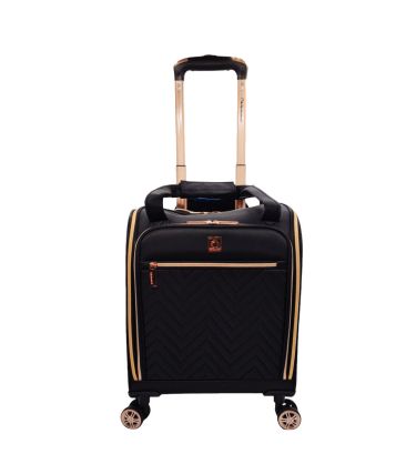 Μικρή Βαλίτσα Καμπίνας 46x35x20 Diplomat Monaco ZC9001-XS με 4 Ρόδες Μαύρο – Χειραποσκευή 23L Underseat