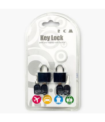 RCM TH1018 Πλαστικό Λουκέτο Πέταλο Μαύρο 25mm (Σετ 2 Τεμαχίων)
