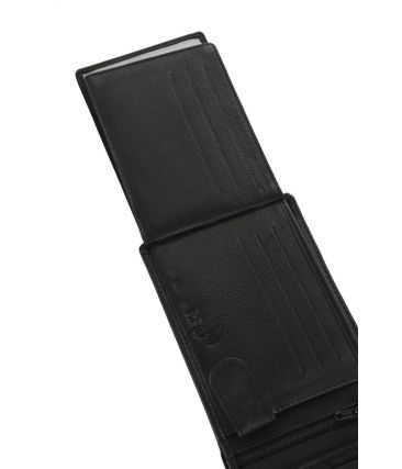 Δερμάτινο Ανδρικό Πορτοφόλι Diplomat MN111 Μαύρο με RFID & 9 Θήκες Καρτών