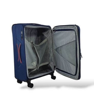 Μεσαία Βαλίτσα 68x43x30 Υφασμάτινη Diplomat Venice ZC6101-M Μπλε 75L | Premium  Αποσκευή – Επεκτάσιμη για 20 Κιλά