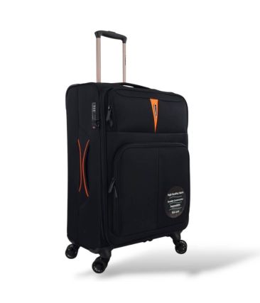 Μεσαία Βαλίτσα 68x43x30 Υφασμάτινη Diplomat Venice ZC6101-M Μαύρο 75L | Premium  Αποσκευή – Επεκτάσιμη για 20 Κιλά