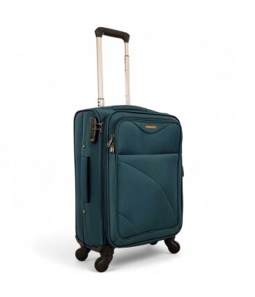 Βαλίτσα Καμπίνας 55x40x20 FORECAST 8317 Πράσινο 48L | Εγκεκριμένη Χειραποσκευή & Ελαφριά | για Low Cost Αεροπορικές