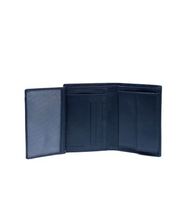 Δερμάτινο Ανδρικό Πορτοφόλι Όρθιο Guy Laroche 62904 Dark Blue | RFID Προστασία & Γνήσιο Δέρμα & με 6 Θέσεις Καρτών