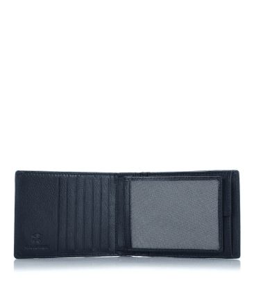 Δερμάτινο Ανδρικό Πορτοφόλι Guy Laroche 37505 Μπλε | RFID Προστασία, Θήκη Ταυτότητας & 7 Θέσεις Καρτών