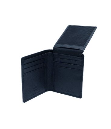 Μικρό Δερμάτινο Πορτοφόλι Όρθιο Guy Laroche 38505 Dark Blue | Slim, RFID Προστασία & 9 Κάρτες