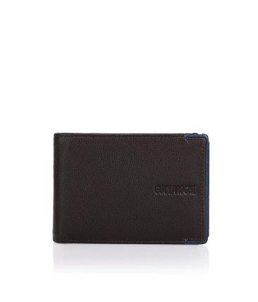 Δερμάτινο Ανδρικό Πορτοφόλι Guy Laroche 38106 Dark Brown| RFID Προστασία, 5 Θέσεις Εγγράφων & 7 Θέσεις Καρτών
