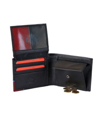 Δερμάτινο Πορτοφόλι Ανδρικό PIERRE CARDIN 8806 TILAK154 Μαύρο – με Εξωτερικό Κούμπωμα & RFID Προστασία