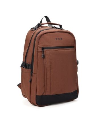 Σακίδιο Πλάτης Laptop 15.6" RCM 68552 Καφέ | 2 Κεντρικές Θέσεις, Ανατομική Πλάτη & Ιμάντα Στήθους