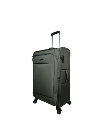 Μεγάλη Βαλίτσα RCM 214-28 Army Green 77cm 115L |Premium Θωρακισμένο Ύφασμα με 4 Διπλές Ρόδες | για 23+ Κιλά