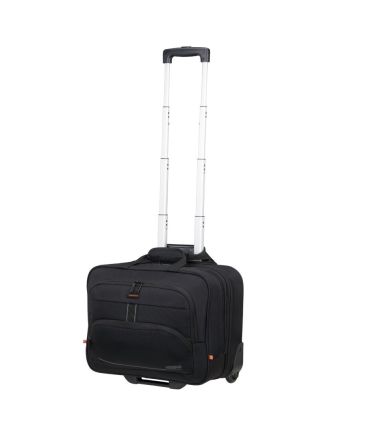 Επαγγελματική Τροχήλατη Τσάντα Pilot American Tourister At Work 160126-1041 Μαύρο 33L | Ανθεκτικό Premium Business Τρόλεϊ