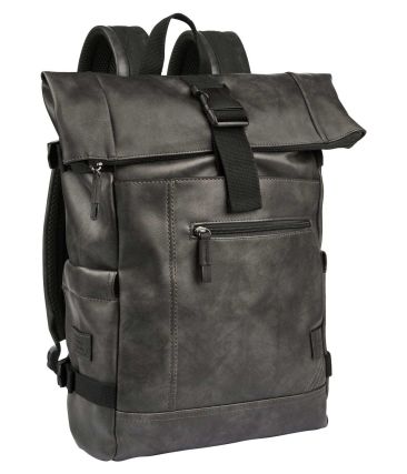 Σακίδιο Πλάτης Roll Top CAMEL ACTIVE Laos 251-202-60 Μαύρο 25L | Θήκη Laptop 15.6"| Backpack Πόλης & Ταξιδιού