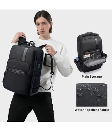 Σακίδιο Πλάτης Bange 2603 Μαύρο Weekender 35L | Laptop 15.6" | Με Θύρα USB & Ακουστικών | Ιταλικό Design