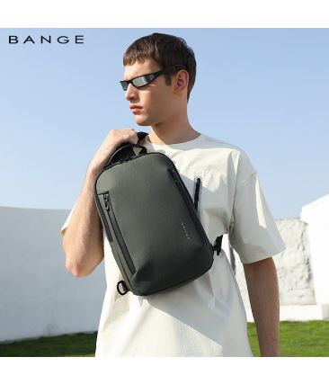 Τσαντάκι Χιαστί / Στήθους Bange 3077 Χακί | Αδιάβροχο Ύφασμα Oxford | Αντικλεπτική Προστασία
