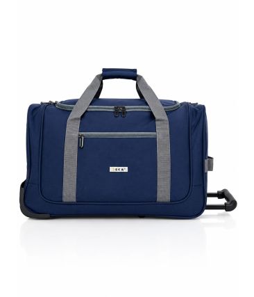 Σάκ Βουαγιάζ με Ρόδες Μικρό RCM 3081-20 Μπλε 53cm – Αδιάβροχο, για Γυμναστήριο ή Weekend, 49L