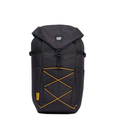 Σακίδιο Πλάτης Caterpillar 84752-01 City Vibes 22L Μαύρο | Θήκη Laptop & Οικολογικό RPET με Κορδόνι και Αδιάβροχο Φερμουάρ