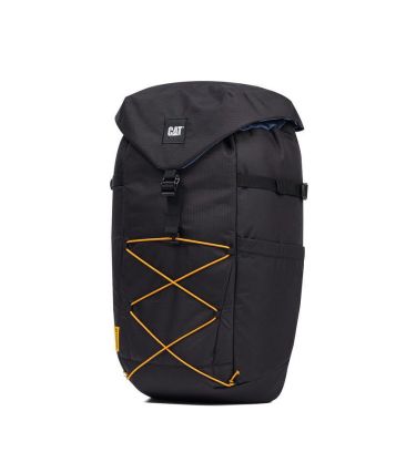 Σακίδιο Πλάτης Caterpillar 84752-01 City Vibes 22L Μαύρο | Θήκη Laptop & Οικολογικό RPET με Κορδόνι και Αδιάβροχο Φερμουάρ