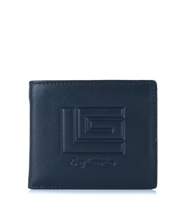 Μικρό Δερμάτινο Πορτοφόλι Guy Laroche 37509 Dark Blue | RFID Προστασία & Θέσεις Καρτών | Compact Design