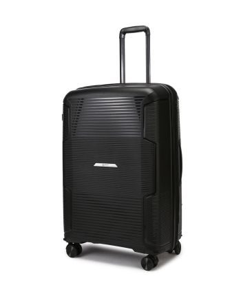 Μεγάλη Βαλίτσα 75.5x50x31.5/36 Cardinal 4006 Μαύρο 119L | Πολυπροπυλένιο με Αποσπώμενα Ροδάκια | Ιδανική για 23 Κιλά+