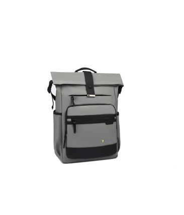 Σακίδιο Rolltop RCM 4608 Γκρι 20L | 100% Αδιάβροχο | Urban Backpack με Αντικλεπτική Τσέπη & Unisex
