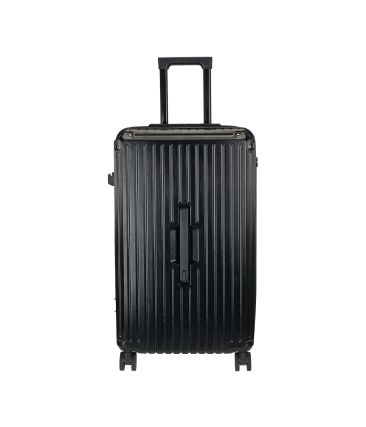 Βαλίτσα Πολύ Μεγάλη RCM 502-XL Μαύρο 84εκ – Polycarbonate, TSA Κλειδαριά, με Θήκη Ποτηριού & 5 Ρόδες