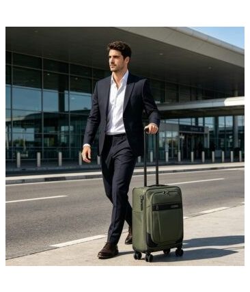 Ανθεκτική Χειραποσκευή Cardinal 5200-55 Χακί 55x35x19.5 με TSA Lock & Θήκη Laptop 15.6" | 28L | 55x35x19.5cm