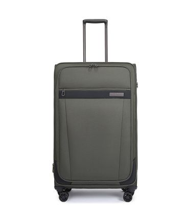 Πανάλαφρη Μεγάλη Βαλίτσα (3.83kg) Cardinal 5200-78 Χακί Αδιάβροχη με TSA & 4 Ρόδες 360° 78x46x25cm