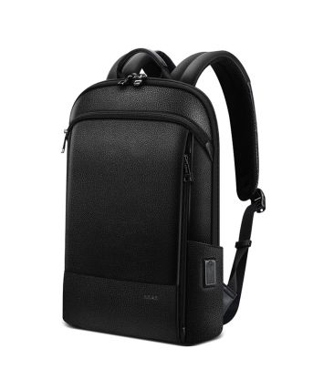 Δερμάτινο Σακίδιο πλάτης Αντικλεπτικό 21L Laptop 15,6” Bopai 61-52711 μαύρο