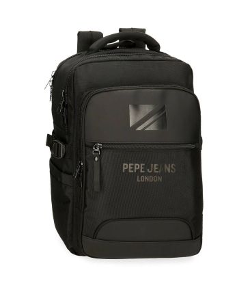 Ανδρικό Σακίδιο Πλάτης Pepe Jeans Bromley 7062441 Μάυρο – Laptop 15,6'', Θύρα USB, 2 Θήκες & Ανθεκτικότητα