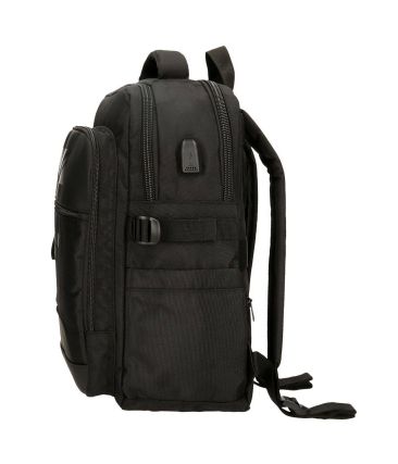 Ανδρικό Σακίδιο Πλάτης Pepe Jeans Bromley 7062441 Μάυρο – Laptop 15,6'', Θύρα USB, 2 Θήκες & Ανθεκτικότητα
