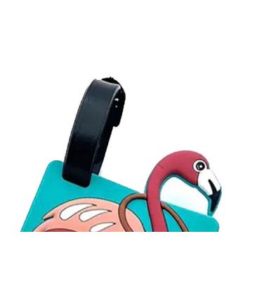 Ετικέτα Βαλίτσας Σιλικόνης Bartuggi 718-060605 Flamingo | Καρτελάκι Αποσκευών | Αναγνώριση από Εύκαμπτη