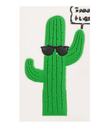 Ετικέτα Βαλίτσας Σιλικόνης Bartuggi 718-060605 White Cactus | Καρτελάκι Αποσκευών | Αναγνώριση από Εύκαμπτη