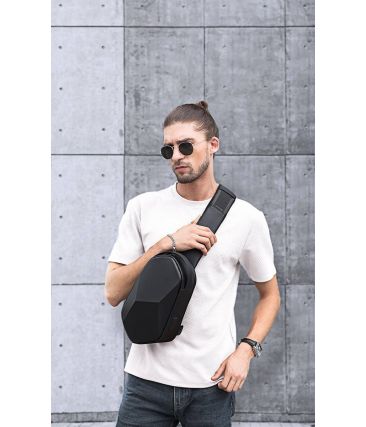 Τσαντάκι Ώμου / Χιαστί Crossbody Bange 7213 Μαύρο – Αδιάβροχο & Αντικραδασμικό – Premium Hard Shell & Anti-Theft