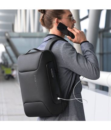 Σακίδιο Πλάτης Bange 7216 Μαύρο για Laptop 15,6” – Αδιάβροχο, USB & Αντικλεπτικό – Premium Business Backpack