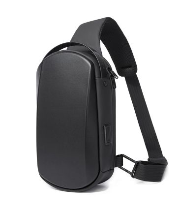 Τσαντάκι Ώμου / Χιαστί Crossbody Bange 7256 Μαύρο – Αδιάβροχο Hard Shell – PU 3 Στρώσεων & Anti-Theft