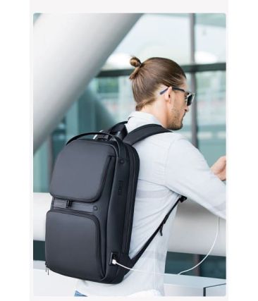 Αδιάβροχο Business Backpack Bange 7261 Μαύρο 24L | Laptop 15.6" | Εργασίας & Ταξιδιού | Αντικλεπτικό & Κομψό