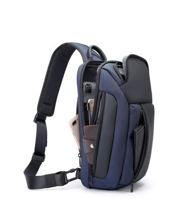 Τσαντάκι Ώμου Χιαστί Bange 7566 Μπλε – Crossbody με Θήκη iPad 11″ & Αδιάβροχο Υλικό