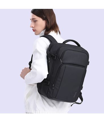 Ανδρικό Σακίδιο Πλάτης BANGE 7690 Μαύρο 24L |  Επαγγελματικό Backpack με USB & Αντικλεπτικό Design