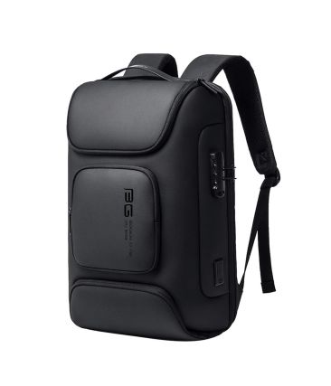 Ανδρικό Σακίδιο Πλάτης Bange 7216 Plus Μαύρο – Laptop 15,6” & USB, Αντικλεπτικό με Λουκέτο  – Αδιάβροχο & Οργανωμένο