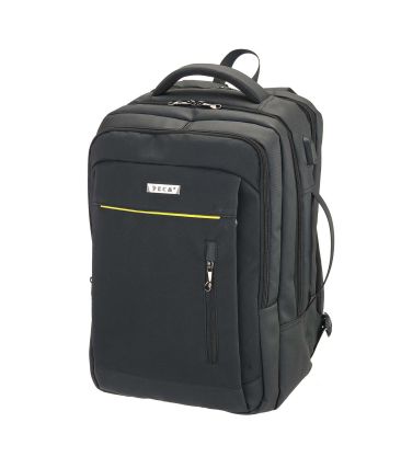 Σακίδιο Πλάτης Επαγγελματικό RCM 812 Μαύρο για Laptop 15.6” - Αδιάβροχο με USB Θύρα & Εργονομική Πλάτη