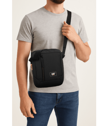 Τσαντάκι Ώμου Caterpillar 83614-80 Μαύρο – Compact Design & Προστασία Tablet