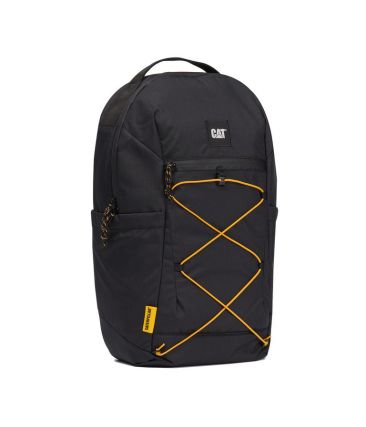 Σακίδιο Πλάτης Caterpillar 84660-01 City Vibes 20L Μαύρο | Αδιάβροχο Φερμουάρ, για Laptop 15" – Bungee Cord & Air Mesh Πλάτη