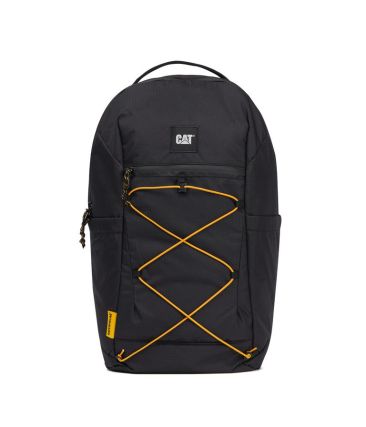 Σακίδιο Πλάτης Caterpillar 84660-01 City Vibes 20L Μαύρο | Αδιάβροχο Φερμουάρ, για Laptop 15" – Bungee Cord & Air Mesh Πλάτη