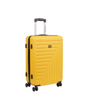 Μεγάλη Βαλίτσα Caterpillar Rockford 84683-42/70 Κίτρινο 100L ABS Υλικό & 4 Διπλούς Τροχούς – για 23kg και Άνω Αεροδρομίου