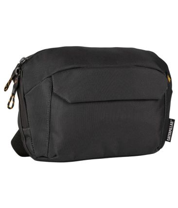 Ανδρικό Τσαντάκι Χιαστί Crossbody Caterpillar 84703-106 Μαύρο | RPET 900D, Μαγνητικά Κλεισίματα | & Hypalon Patch