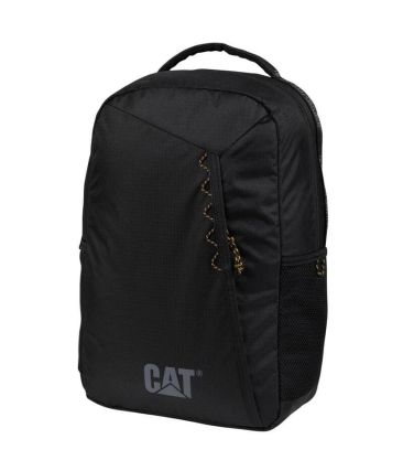 Σακίδιο Πόλης Caterpillar 84837-01 Explorer 23L Μαύρο | Eco Ripstop & Θήκη Laptop – με Ανακλαστικό Logo
