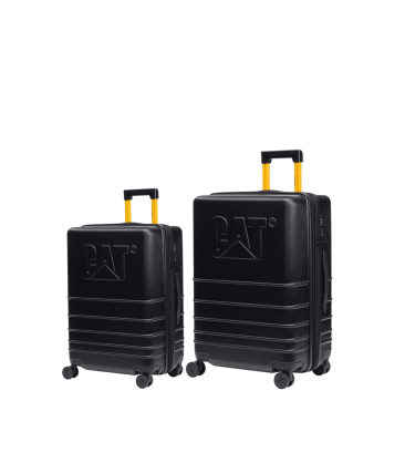 Σετ 2 Βαλίτσες Caterpillar 85034-01-SET2 Καμπίνας & Μεσαία | Premium Βαλίτσες με Ροδάκια Hinamoto