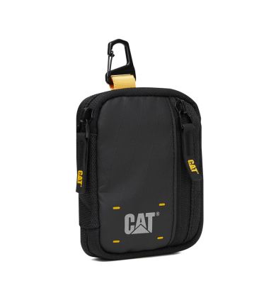 Μικρή Θήκη Οργάνωσης Ταξιδιού & Κλειδιών Caterpillar Utility X 85051-01 Μαύρο | με Καραμπίνερ από Ύφασμα Ripstop