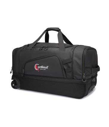Μεσαία Τροχοτσάντα Ταξιδιού Cardinal 8507 Μαύρο 65cm 73L | Αδιάβροχο με Διπλό Πάτο | 3-σε-1 Duffel Trolley