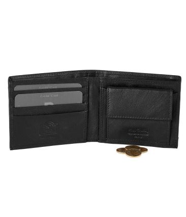 Μικρό Premium Δερμάτινο Ανδρικό Πορτοφόλι Pierre Cardin 8824 TILAK100 Μαύρο με RFID Προστασία – Κομψό & Πρακτικό
